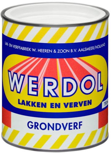 Werdol Grondverf- wit - 0.75 liter