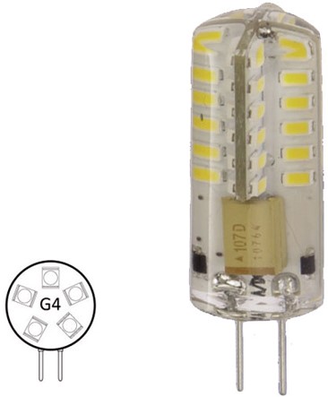 NauticLED  IP65 G4 10-36V 2,5/20W 12X37 WW