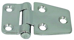 Boat Vision Scharnier gestanst rvs304.pen in het midden.59x37x2 mm.