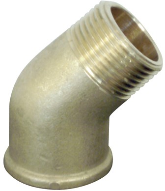 Bocht 45 gr.binnen/buitendraad 1/2