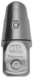 KONG ankerconnector met wartel - voor ketting 8-10-12 mm - AIS316