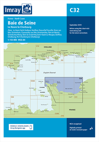 Imray kaart - C32 Baie de Seine