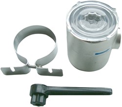 Kleine wierpot + sleutel+ RVS beugel