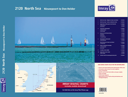 Imray kaartenset - 2120 North Sea - Nieuwpoort to Den Helder Chart Pack