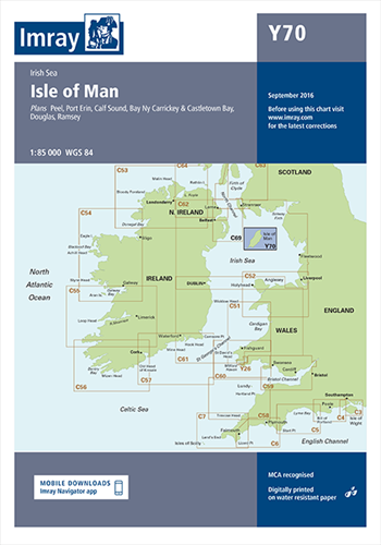 Imray kaart - Y70 Isle of Man
