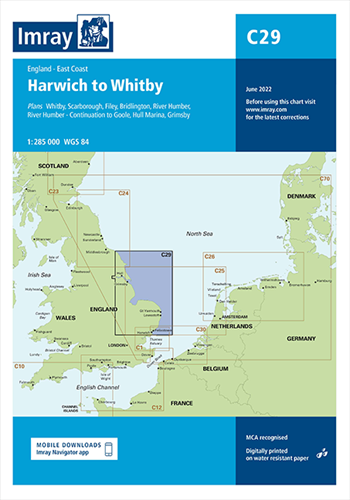 Imray kaart - C29 Harwich to Whitby