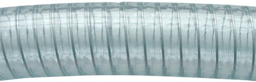 PVC slang met RVS spiraal - inw. 32  x uitw. 40 mm