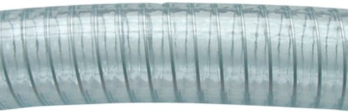 PVC slang met RVS spiraal - inw. 38 x uitw. 47 mm