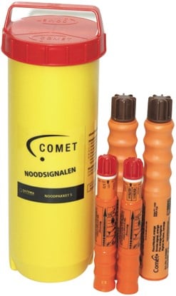 Comet Noodpakket nr.5 noodsignalen Inshore - Waterdichte container