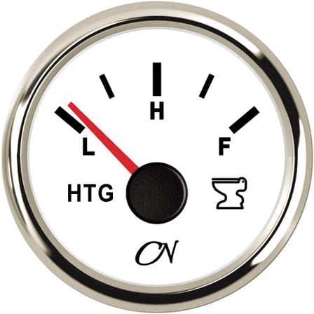 CN Vuilwatermeter 240-33 Ohm wit/chroom - 52 mm