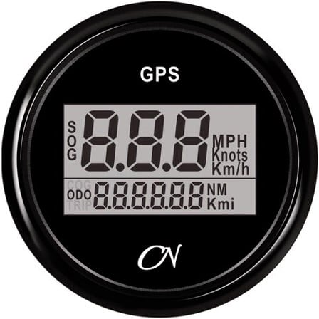 CN GPS Snelheidsmeter zwart/zwart - 52 mm