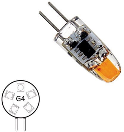 NauticLED  G4 IP65 10-30V 1,2/10W 2700K 10X20