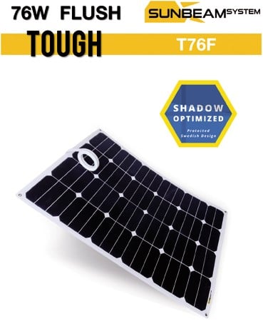Sunbeam Tough 78W Flush Flexibel zonnepaneel