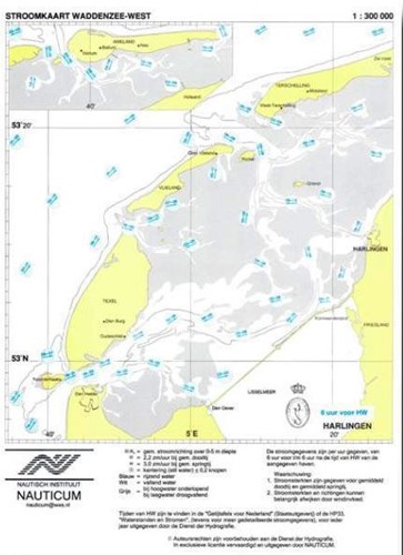 Stroomschuifkaart - Waddenzee-West