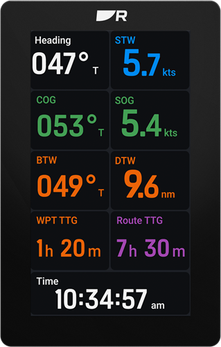 Raymarine Alpha 7 Performance instrument Display