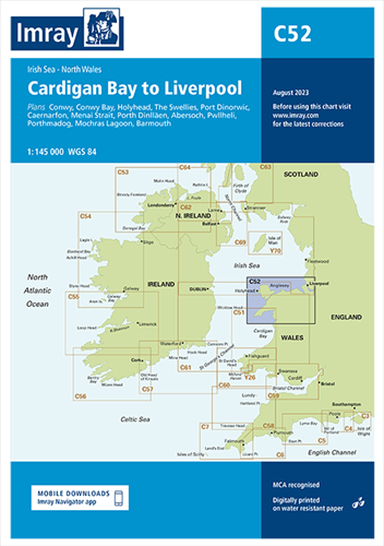 Imray kaart - C52 Cardigan Bay to Liverpool