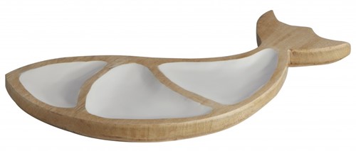 Marine Business Cocoa Serveerschaal Whale White