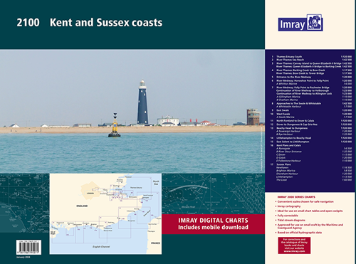 Imray kaartenset - 2100 Kent and Sussex Coasts Chart Pack