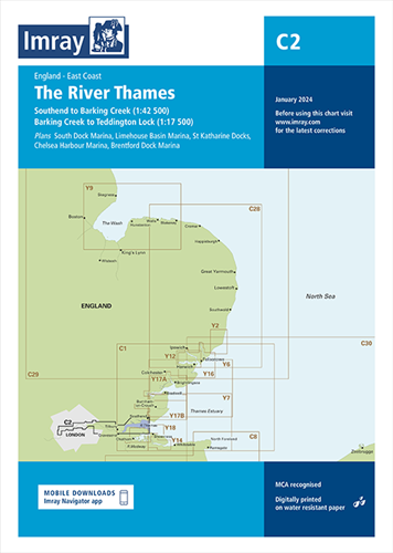 Imray kaart - C2 The River Thames