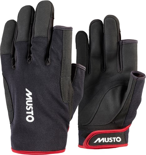 Musto 86117 Essential Zeilhandschoenen Lange Vingers Zwart