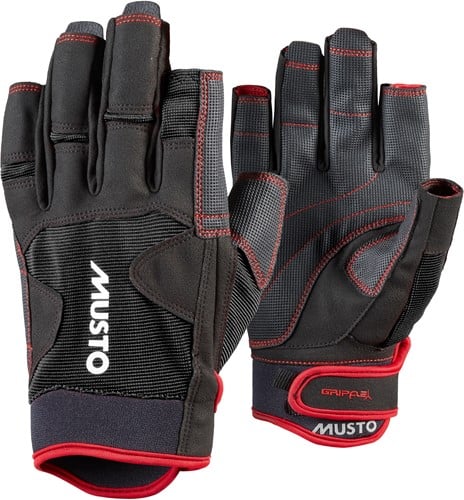 Musto 86120 Performance Zeilhandschoenen Korte Vingers Zwart