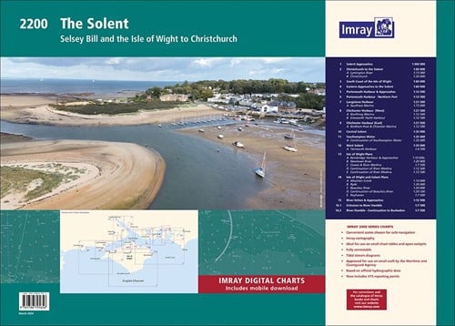 Imray kaartenset - 2200 The Solent Chart Pack Wirobound