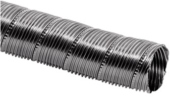 Wallas RVS uitlaatslang kachel - 28 mm