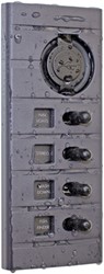 Connex Schakelpaneel met 4 schakelaars en 12 volt aansluiting