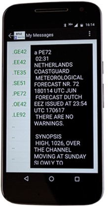 Nasa BT-3 Navtex ontvanger blackbox - met H-vector antenne