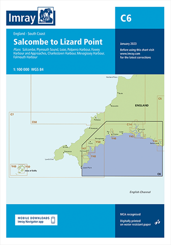 Imray kaart - C6 Salcombe to Lizard Point