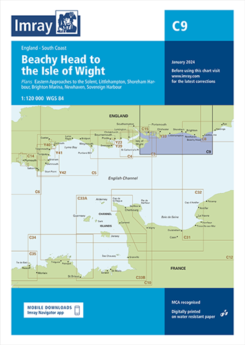 Imray kaart - C9 Beachy Head to Isle of Wight