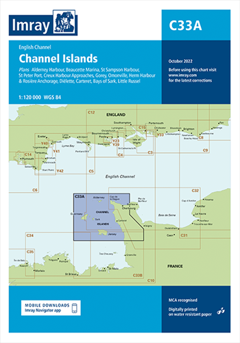 Imray kaart - C33a Channel Islands (North)