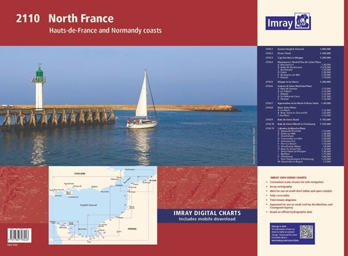 Imray kaartenset - 2110 North France Chart Pack