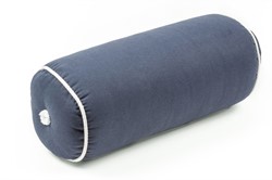 Kapok Kussen - Rol - middel grijs - Ø 19 x 45 cm