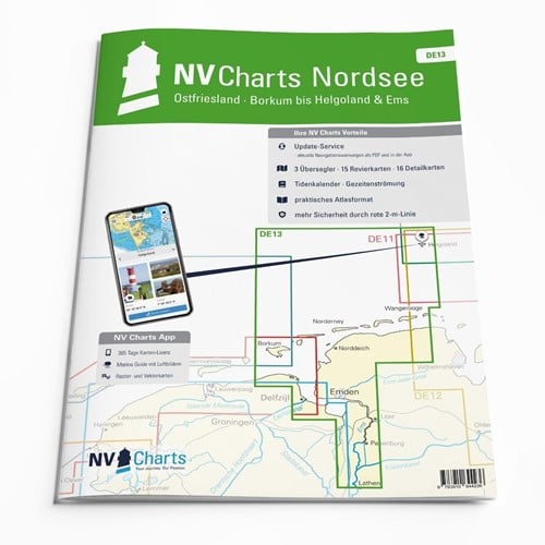 NV. Atlas DE13 Oost Friesland - Borkum tot Helgoland & Eems