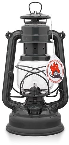 Feuerhand Stormlantaarn 276 Olielamp - Antraciet Grijs