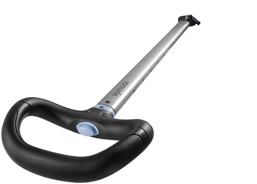 Spinlock EA/1200S Helmstokverlenger - 75-120 cm - asymetrisch - Zilver