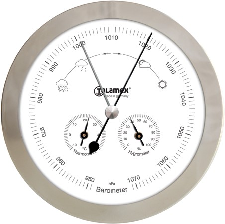 Cokes Vakman Stoffig Talamex weerstation met barometer, hygro en thermometer George Kniest