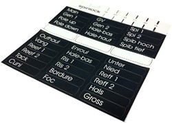 Spinlock Valstopper label set - klein - sticker