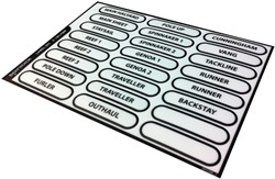 Spinlock Valstopper label set - groot - sticker