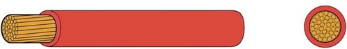Dunwandige montage kabel 6.0mm² - rood - 5 meter