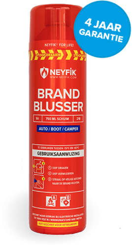 Neyfik Sprayblusser A/B schuimblusser Auto/Boot/Camper brandblusser - 750 ml