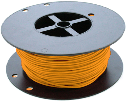 Dunwandige laagspanning bedradingskabel - Oranje - 0,75 mm²
