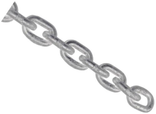 Ankerketting Grade 40 - gegalvaniseerd - 8 mm - DIN766 - minimaal 30 meter