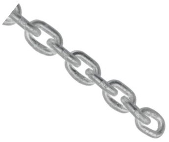 Ankerketting Grade 40 - gegalvaniseerd - 6 mm - DIN766 - minimaal 30 meter