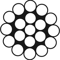 U rope  Staaldraad RVS 316, 4mm 1x19-2