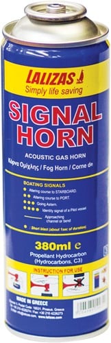 Lalizas gasfles tbv signaal luchthoorn - 380 ml