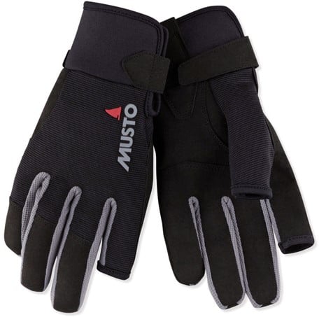 Musto 80101 Essential LF Glove Lange Vinger Zeilhandschoenen Black S