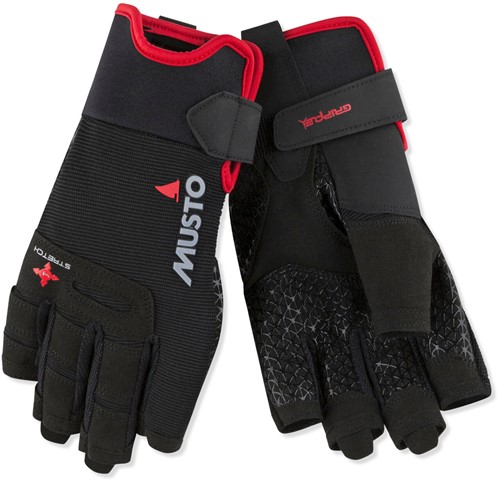 Musto 80104 Performance SF Glove Korte Vinger Zeilhandschoenen Black XS
