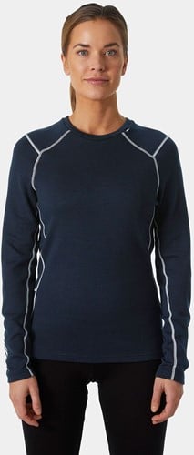 Helly Hansen 49378 Dames Lifa Merino Midweight Crew Shirt Navy S